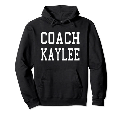 Coach Kaylee Custom Football Soccer Hoodie - Minimalist Print Men Women - T-Shirt, Sweatshirt, Hoodie