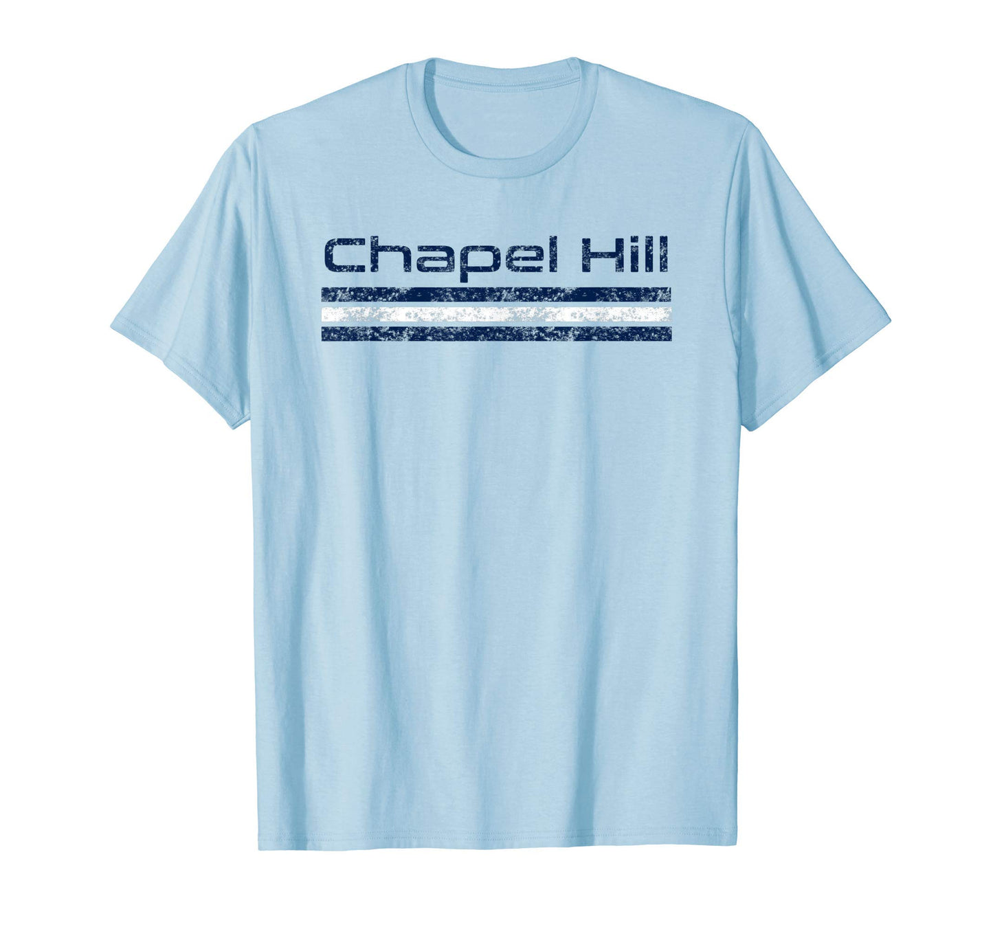 Chapel Hill North Carolina Weathered Stripe T-Shirt - Trendy Graphic Unisex - T-Shirt, Sweatshirt, Hoodie