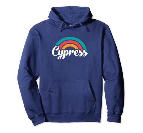 Cypress Ca Script Rainbow Hoodie - Graphic Print for Adults - T-Shirt, Sweatshirt, Hoodie