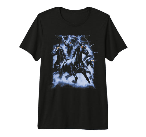 Horse Lightning 80S 90S Western Grunge T-Shirt - Minimalist Print Unisex - T-Shirt, Sweatshirt, Hoodie