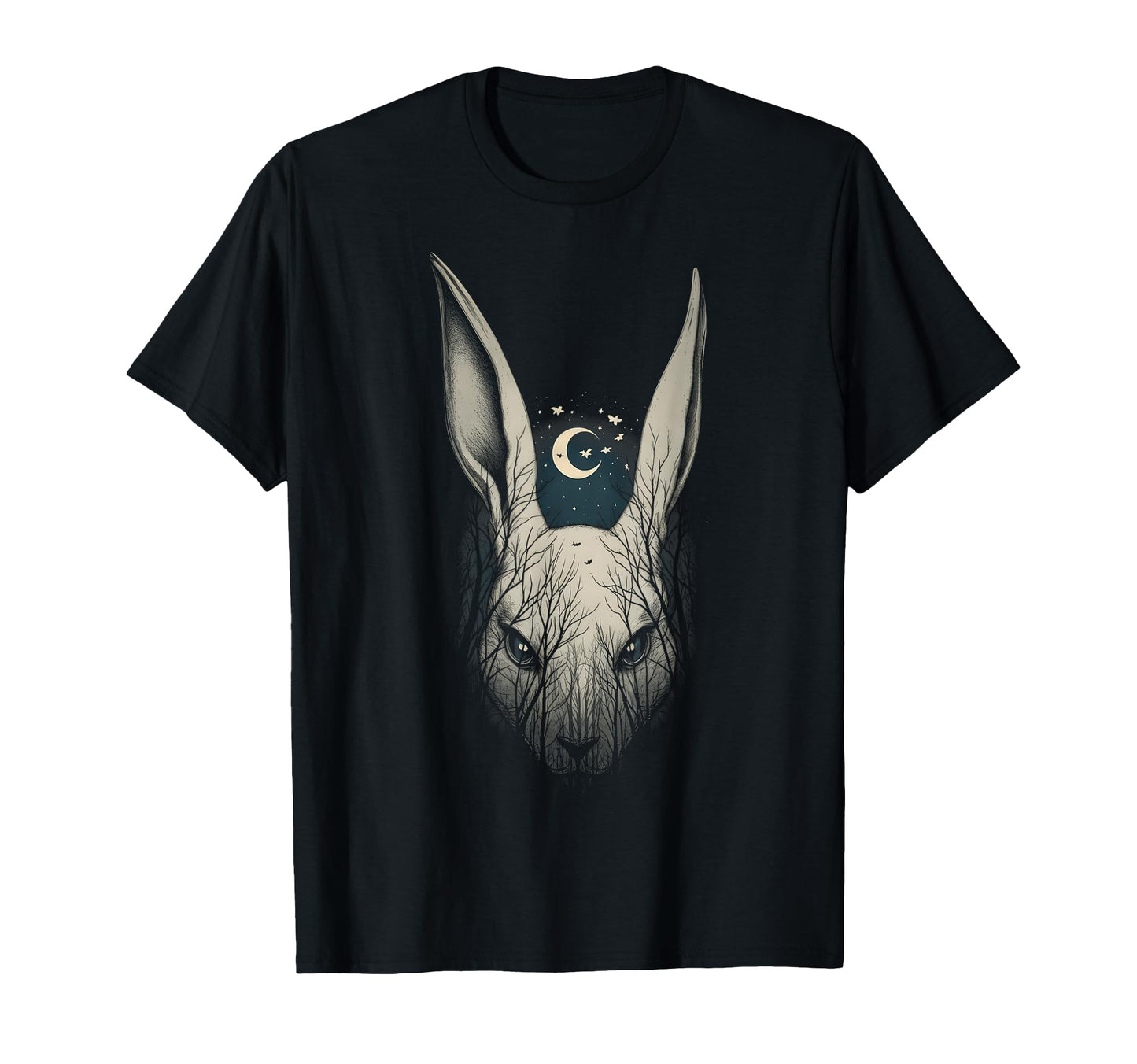 Creepy Bunny Rabbits Alt Goth Grunge T-Shirt - Custom Art Print for Adults - T-Shirt, Sweatshirt, Hoodie