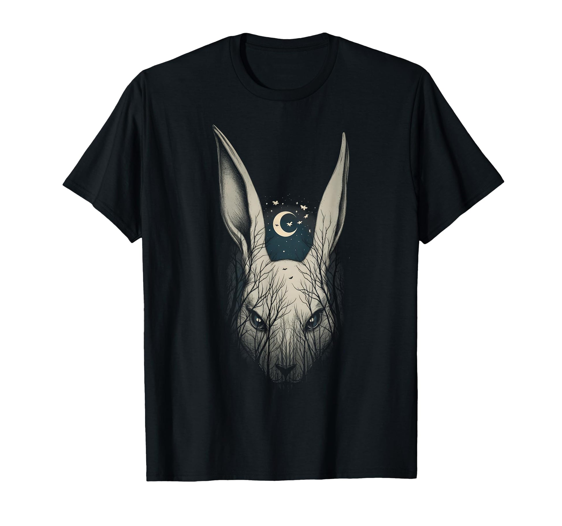 Creepy Bunny Rabbits Alt Goth Grunge T-Shirt - Custom Art Print for Adults - T-Shirt, Sweatshirt, Hoodie