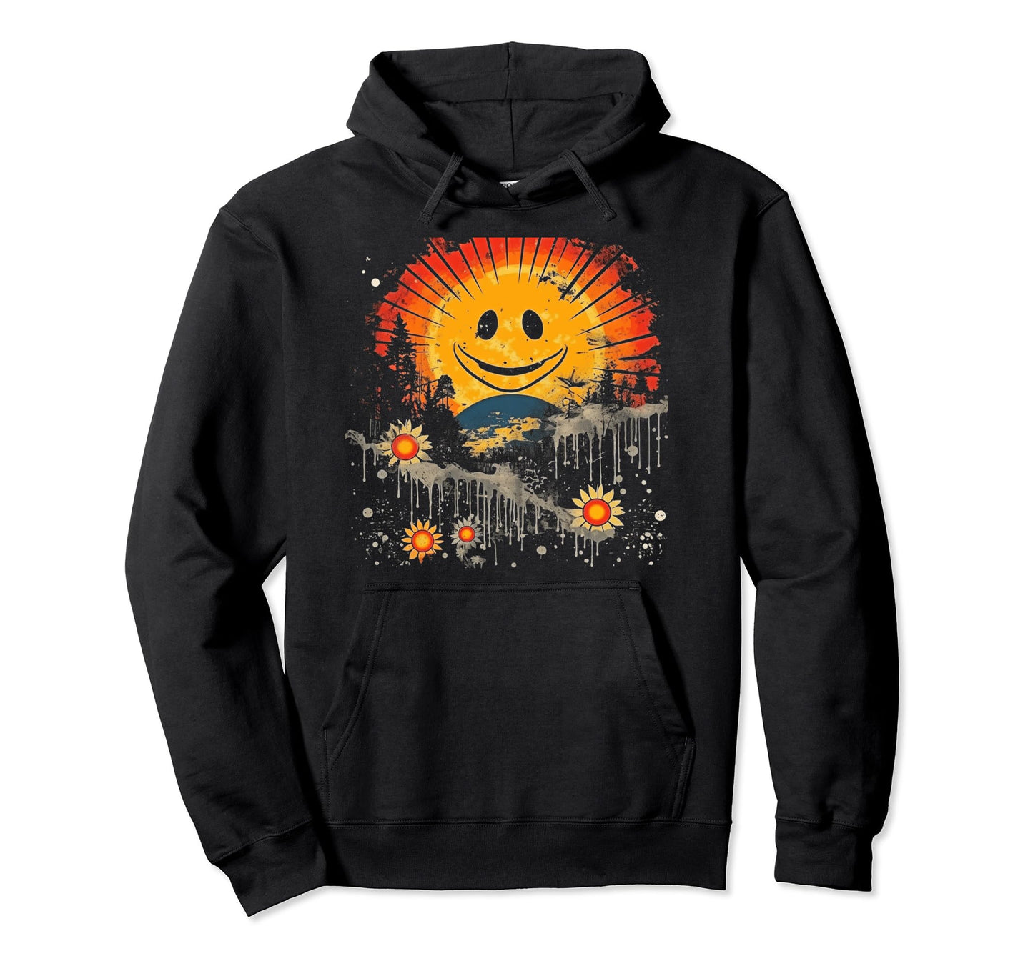 Sun Boho Groovy Sunshine Grunge 14 Hoodie - Casual Everyday Wear Men Women - T-Shirt, Sweatshirt, Hoodie