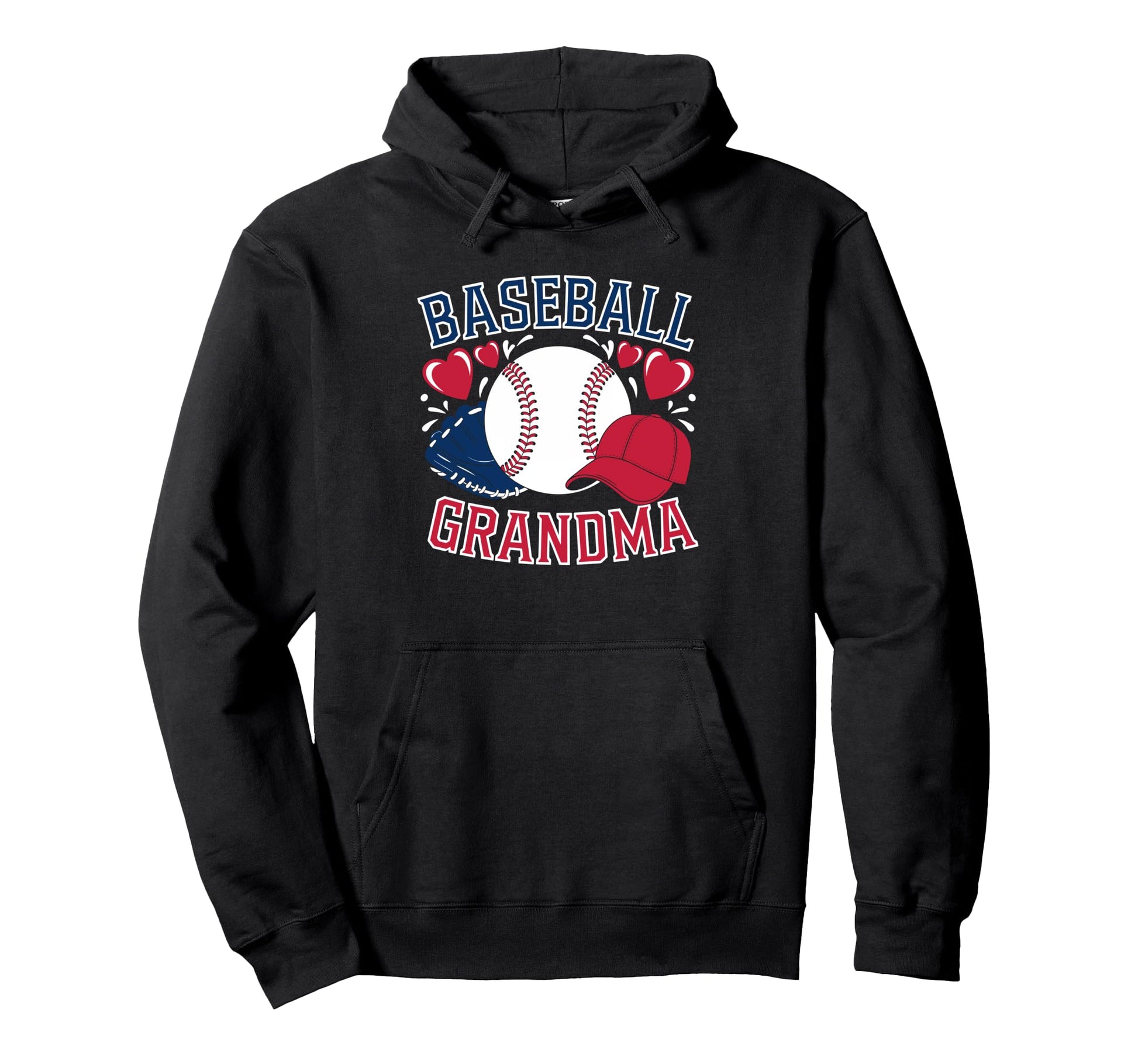 Baseball Grandma Hoodie - Fun Novelty Design Unisex - T-Shirt, Sweatshirt, Hoodie