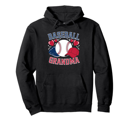 Baseball Grandma Hoodie - Fun Novelty Design Unisex - T-Shirt, Sweatshirt, Hoodie