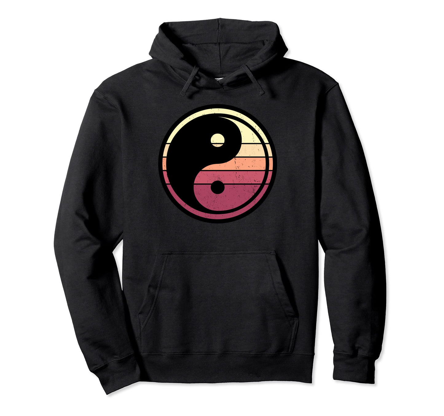 Yin And Yang Symbol Sunset Hoodie - Unique Graphic Men Women - T-Shirt, Sweatshirt, Hoodie