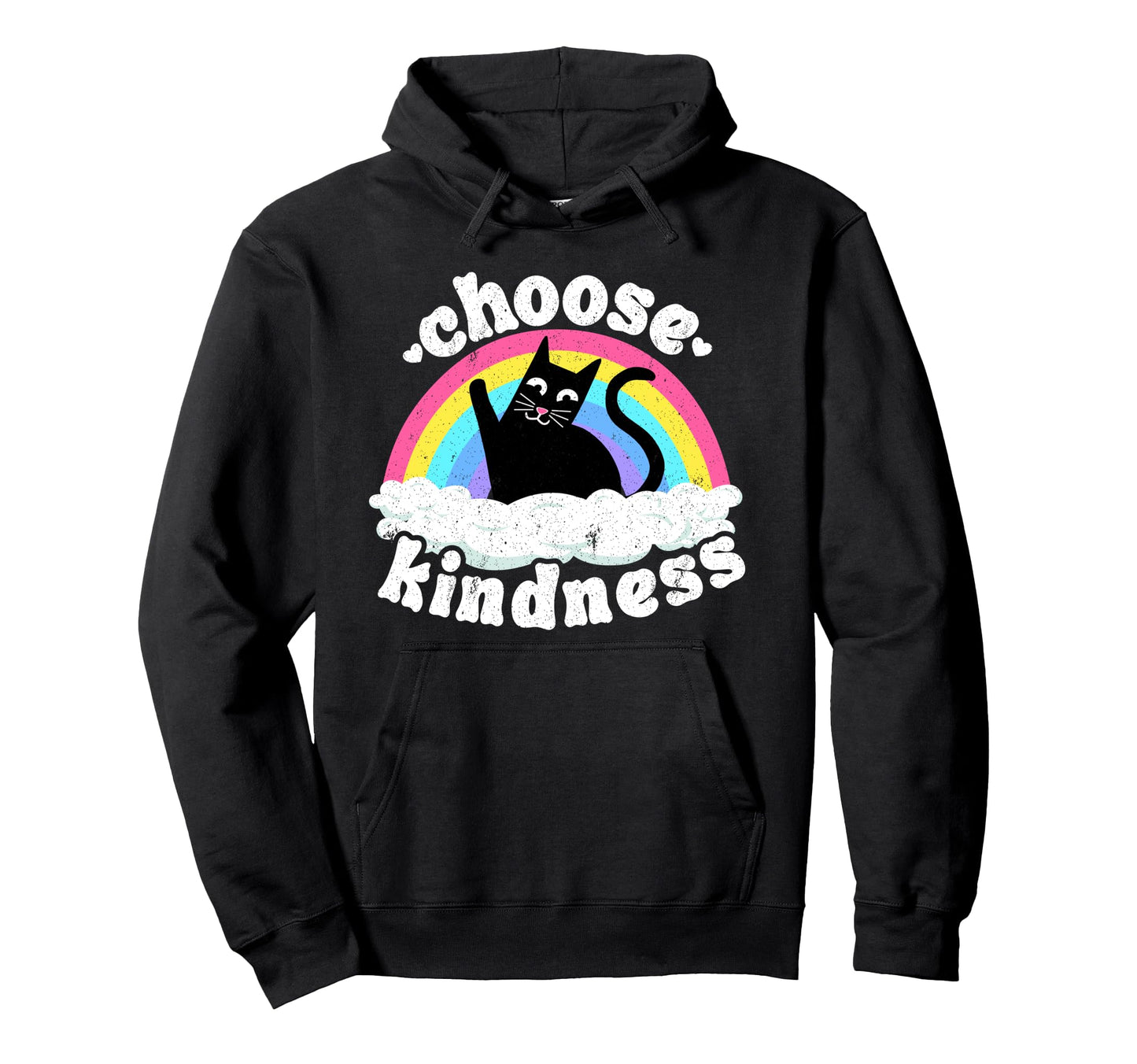 Anti Bullying Rainbow Peace Kind Hoodie - Casual Everyday Wear Unisex - T-Shirt, Sweatshirt, Hoodie