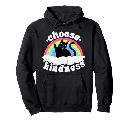 Anti Bullying Rainbow Peace Kind Hoodie - Casual Everyday Wear Unisex - T-Shirt, Sweatshirt, Hoodie
