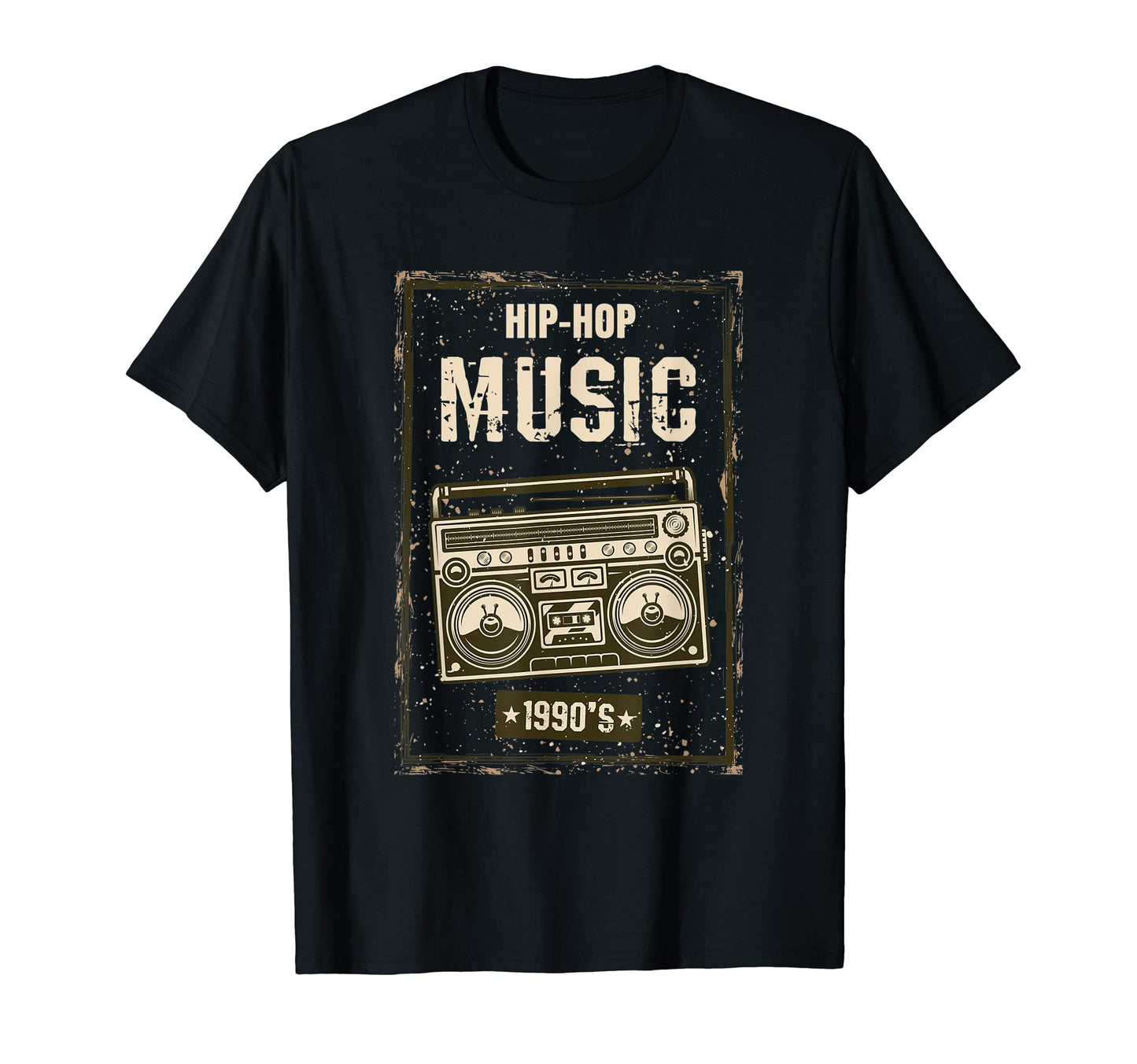 Old School 90S Hip Hop Music Boombox T-Shirt - Graphic Print Men Women - T-Shirt, Sweatshirt, Hoodie