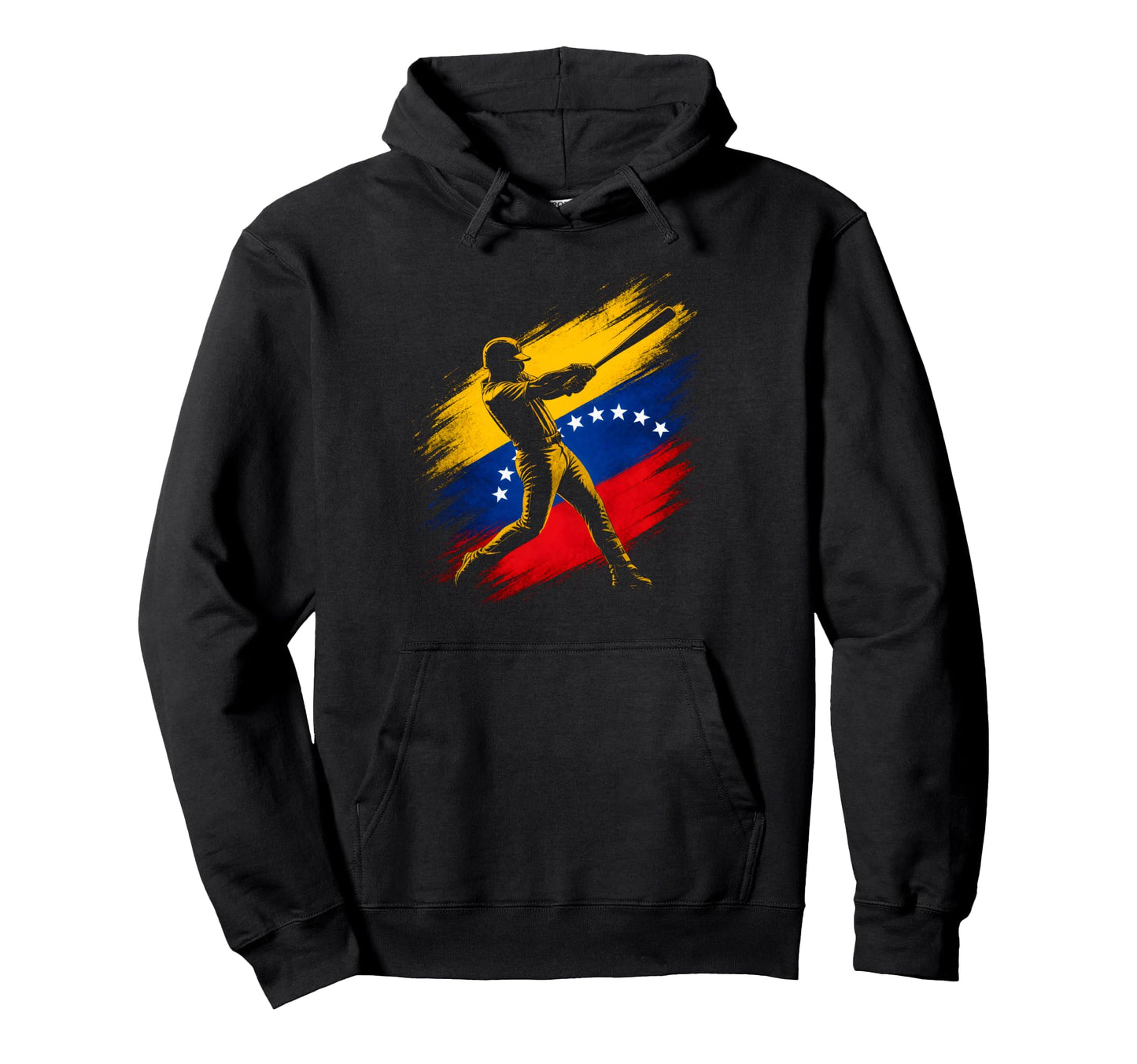 Venezuela Baseball Flag Heritage Hoodie - Fun Novelty Design for Adults - T-Shirt, Sweatshirt, Hoodie