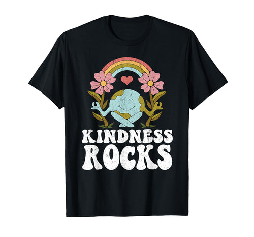 Earth Day Hippie Teacher Rainbow T-Shirt - Graphic Print Men Women - T-Shirt, Sweatshirt, Hoodie