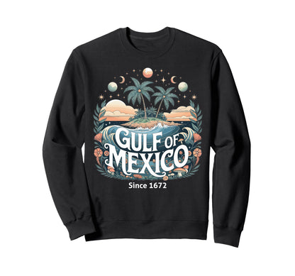 Boho Beach Sunset Gulf Mexico Sweatshirt - Graphic Print Men Women - T-Shirt, Sweatshirt, Hoodie