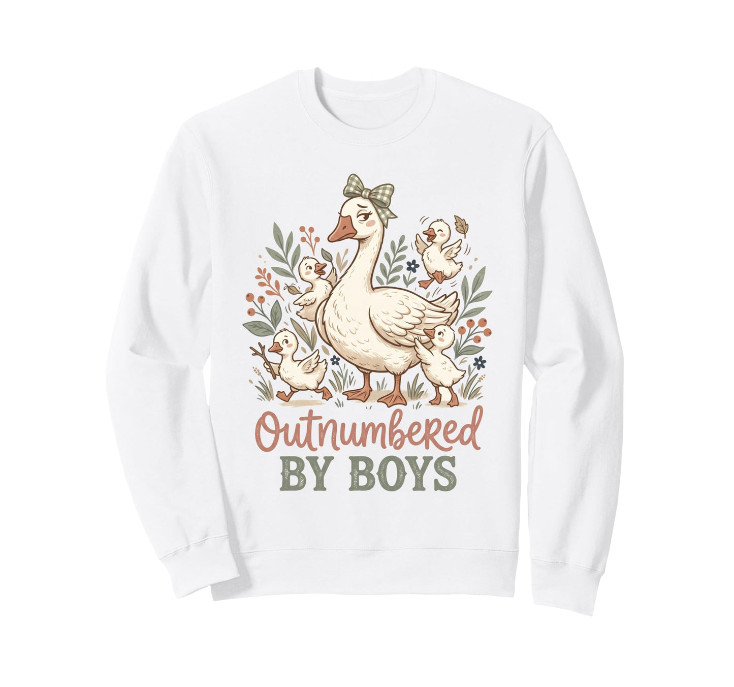 Mothers Day Outnumbered Funny Sweatshirt - Fun Novelty Design Men Women - T-Shirt, Sweatshirt, Hoodie
