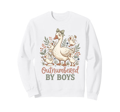 Mothers Day Outnumbered Funny Sweatshirt - Fun Novelty Design Men Women - T-Shirt, Sweatshirt, Hoodie