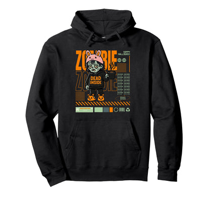 Dead Inside Zombie Coffee Lover Hoodie - Trendy Graphic for Adults - T-Shirt, Sweatshirt, Hoodie