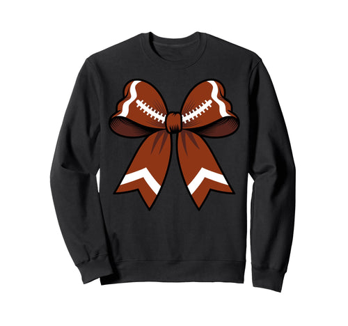 Football Coquette Bow Funny Sweatshirt - Casual Everyday Wear Unisex - T-Shirt, Sweatshirt, Hoodie