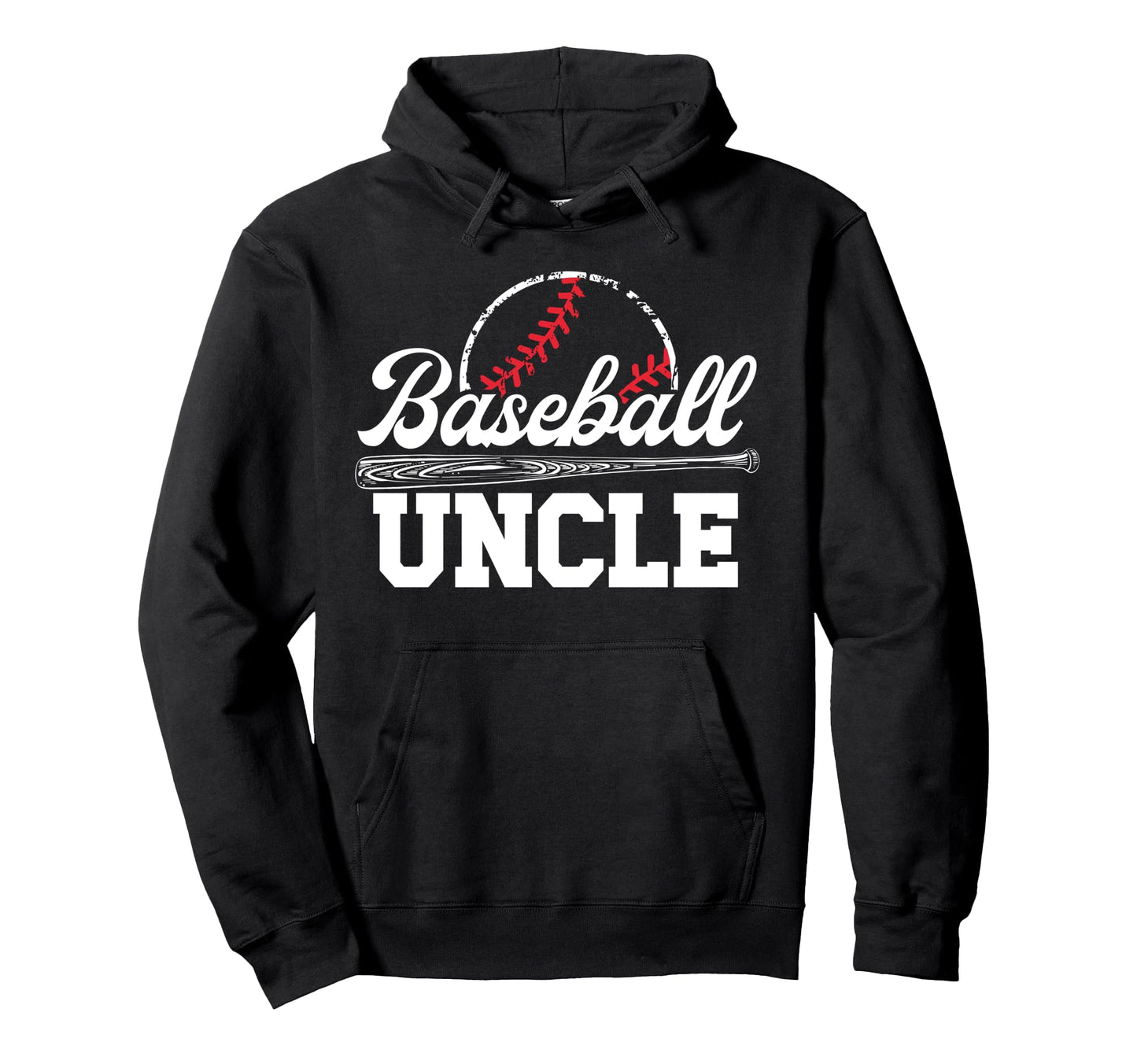 Baseball Uncle Best Uncle Baseball Hoodie - Custom Art Print for Adults - T-Shirt, Sweatshirt, Hoodie