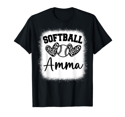 Personalized Baseball Heart Amma T-Shirt - Minimalist Print for Adults - T-Shirt, Sweatshirt, Hoodie