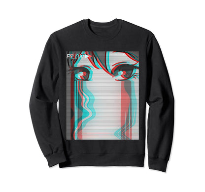 Sad Anime Eboy Egirl Harajuku Otaku Sweatshirt - Streetwear Style Unisex - T-Shirt, Sweatshirt, Hoodie