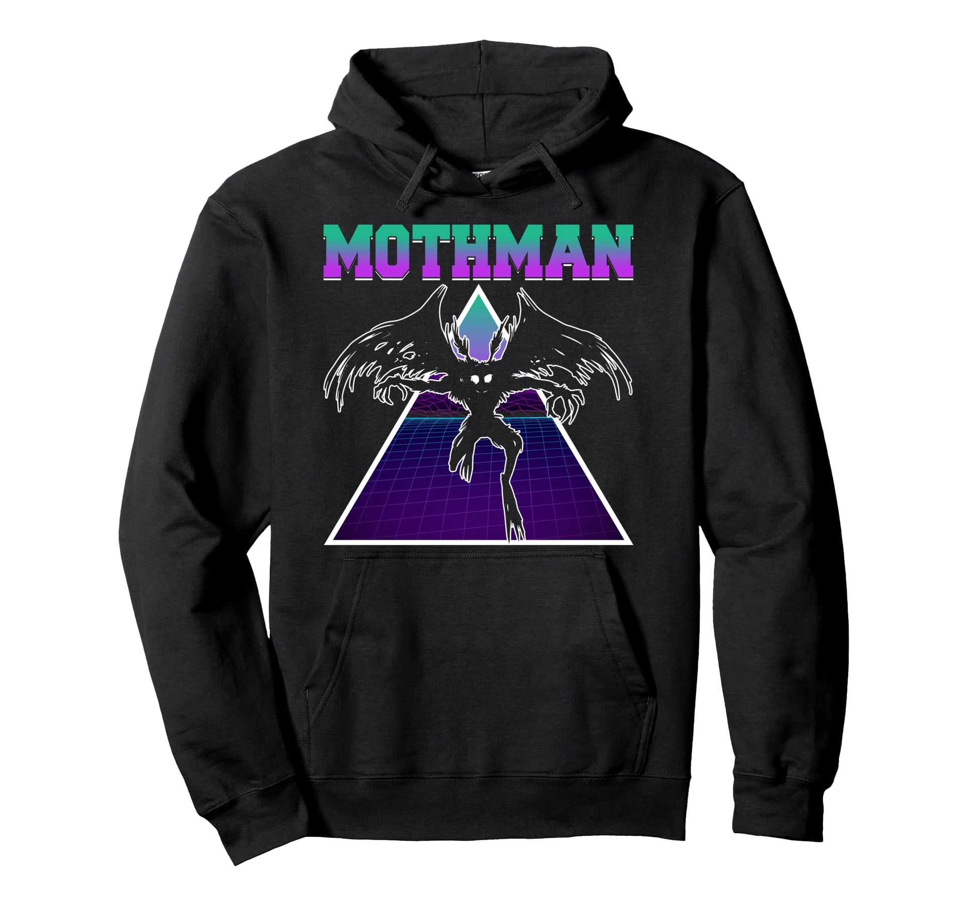 Vaporwave Aesthetic Mothman Hoodie - Novelty Apparel for Adults - T-Shirt, Sweatshirt, Hoodie