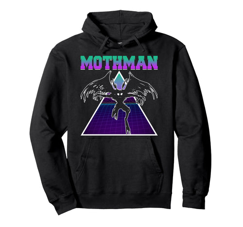 Vaporwave Aesthetic Mothman Hoodie - Novelty Apparel for Adults - T-Shirt, Sweatshirt, Hoodie