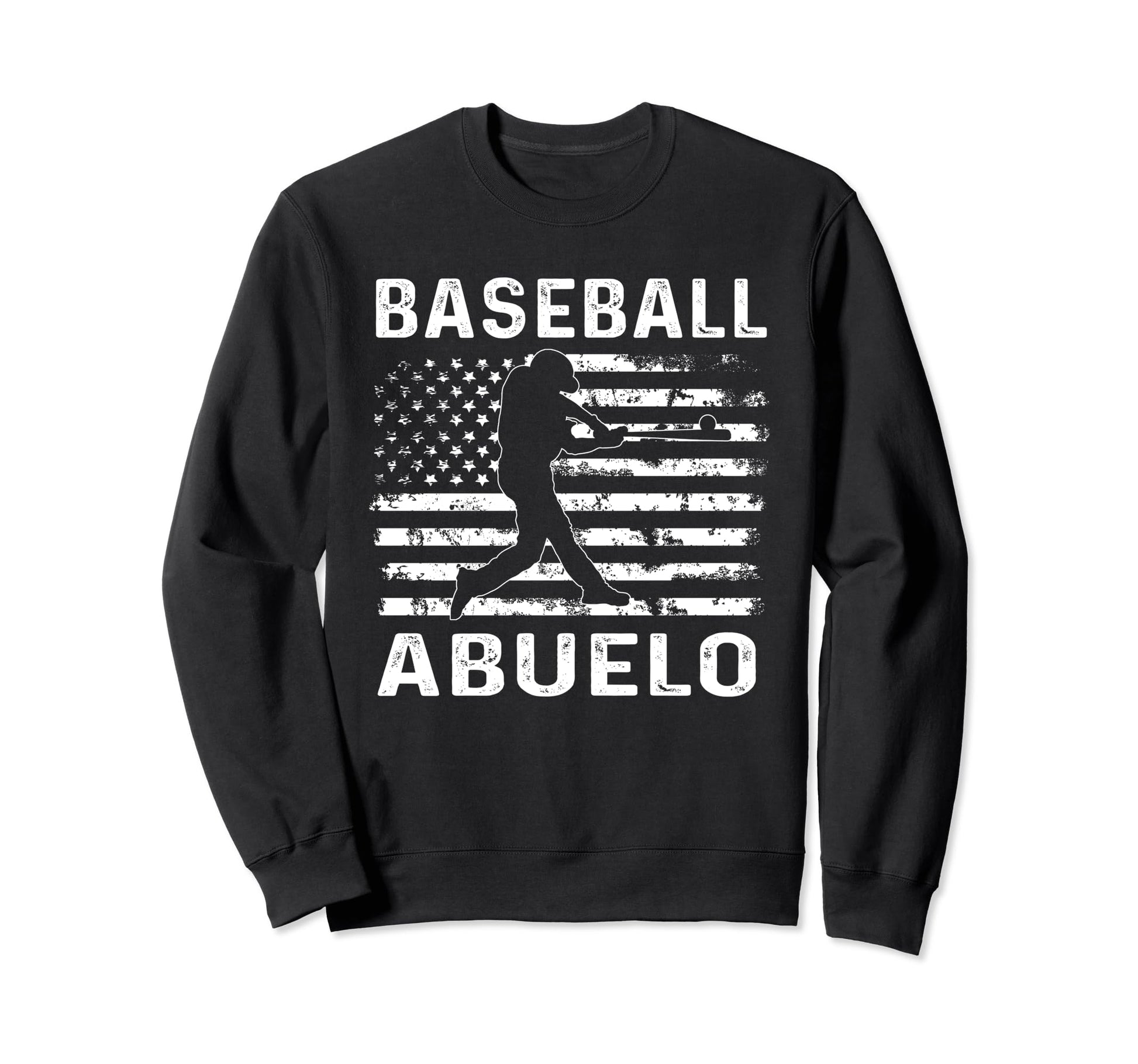Baseball Abuelo Grandpa Usa Flag 4Th Sweatshirt - Unique Graphic Men Women - T-Shirt, Sweatshirt, Hoodie