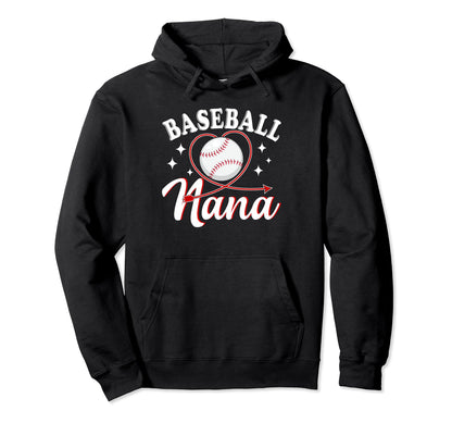 Baseball Nana Baseball Player Grandma Hoodie - Fun Novelty Design Unisex - T-Shirt, Sweatshirt, Hoodie