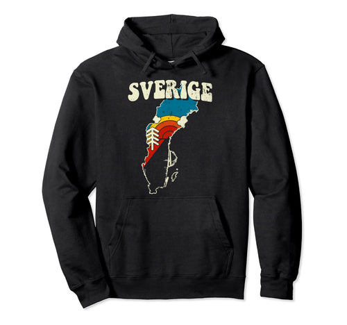 Sweden Swedish Country Rainbow Sverige Hoodie - Novelty Apparel Men Women - T-Shirt, Sweatshirt, Hoodie