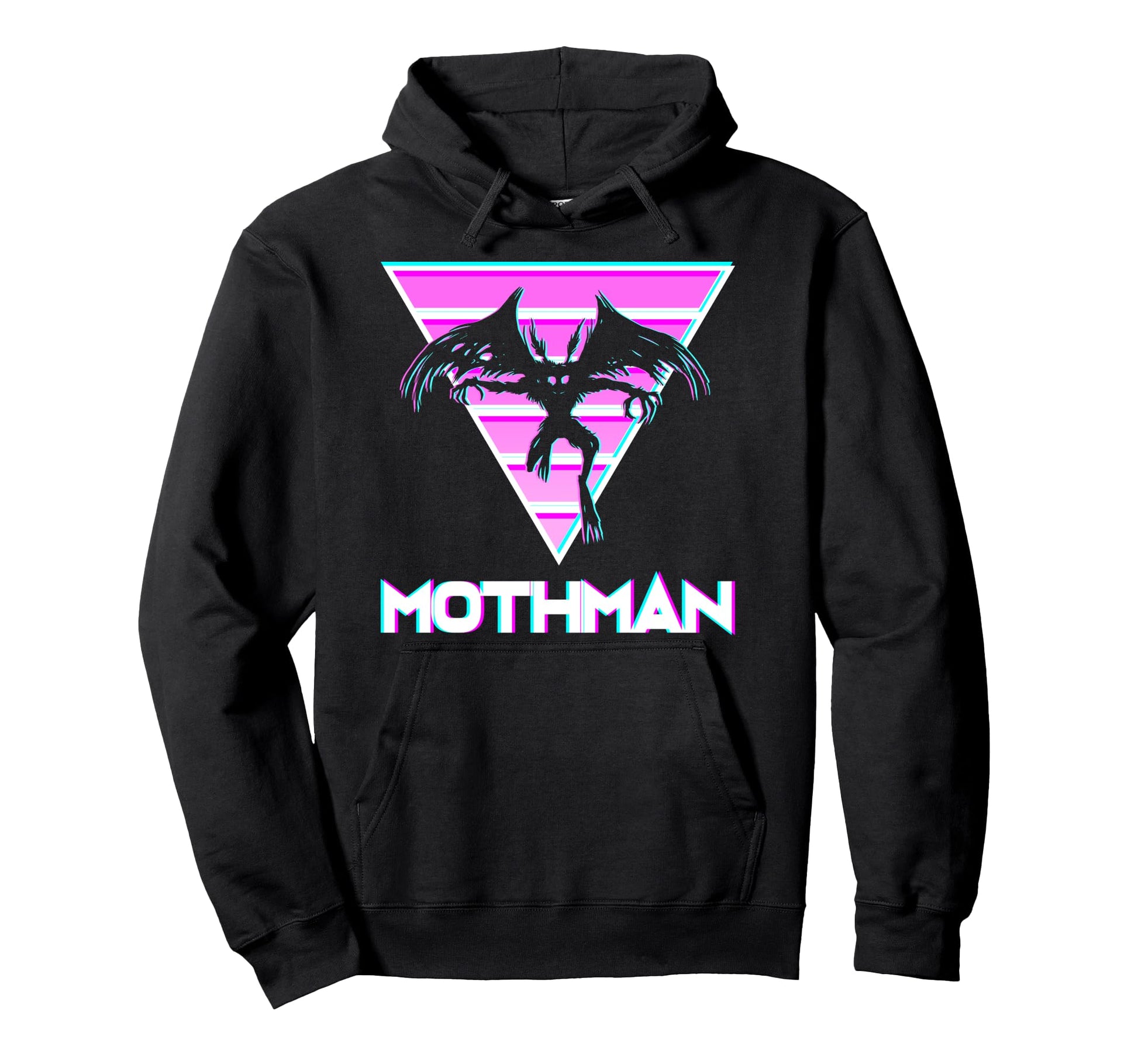 Vaporwave Aesthetic Mothman Hoodie - Streetwear Style for Adults - T-Shirt, Sweatshirt, Hoodie
