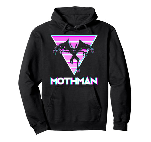Vaporwave Aesthetic Mothman Hoodie - Streetwear Style for Adults - T-Shirt, Sweatshirt, Hoodie