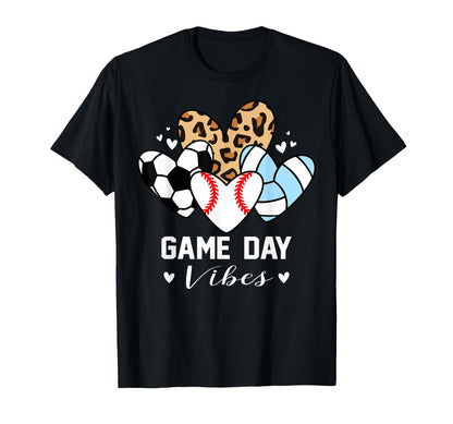 Game Day Vibes Funny Baseball T-Shirt - Aesthetic Graphic Unisex - T-Shirt, Sweatshirt, Hoodie