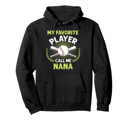 Baseball My Favorite Player Call Me Hoodie - Custom Art Print for Adults - T-Shirt, Sweatshirt, Hoodie
