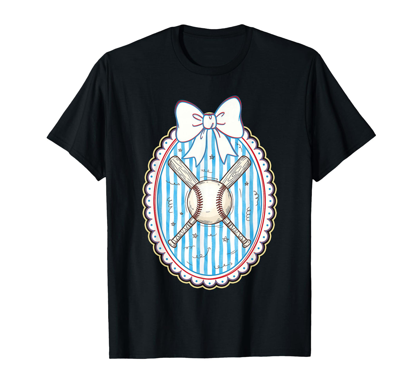 Coquette Baseball Bow Baseball Mama T-Shirt - Trendy Graphic Men Women - T-Shirt, Sweatshirt, Hoodie