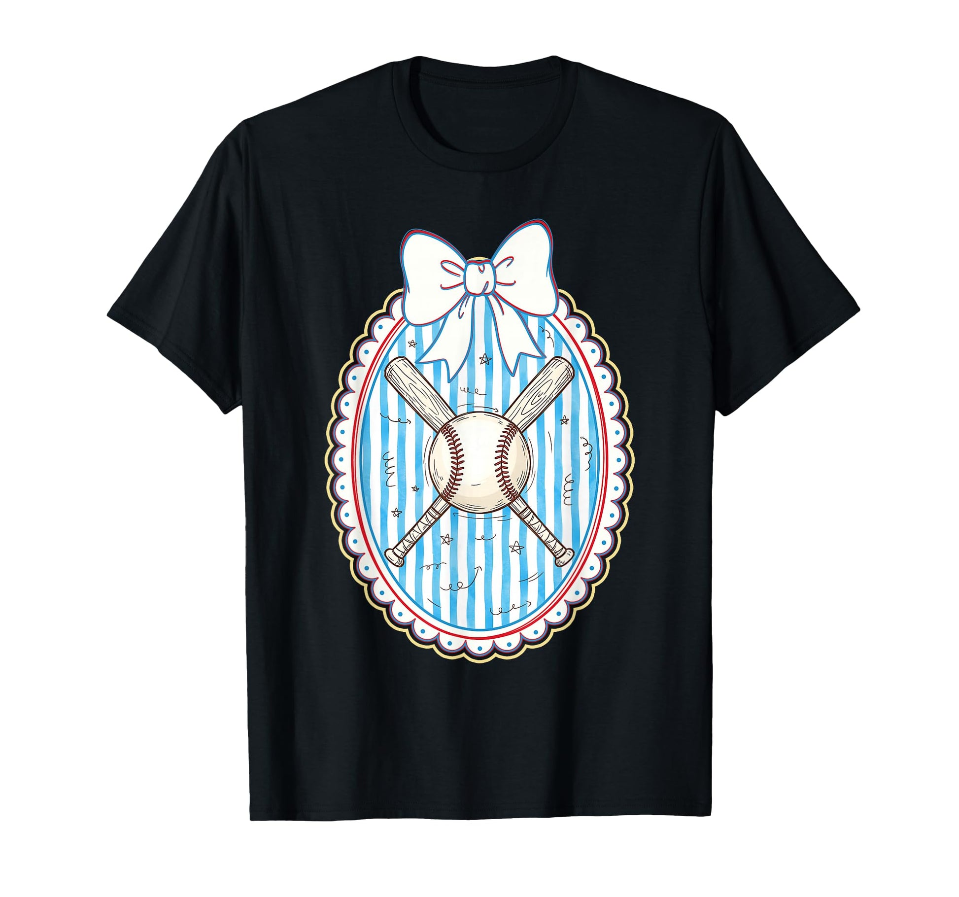 Coquette Baseball Bow Baseball Mama T-Shirt - Trendy Graphic Men Women - T-Shirt, Sweatshirt, Hoodie