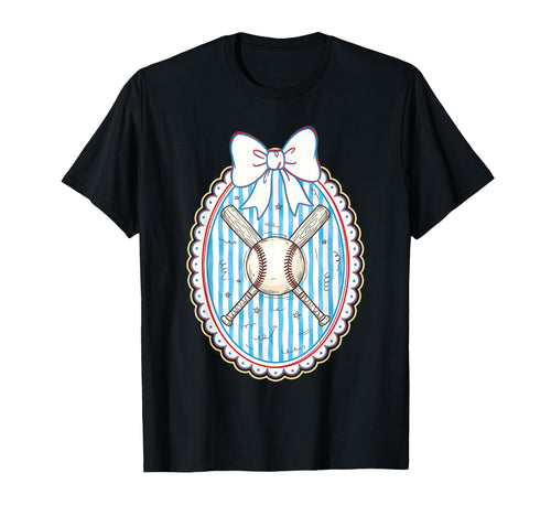 Coquette Baseball Bow Baseball Mama T-Shirt - Trendy Graphic Men Women - T-Shirt, Sweatshirt, Hoodie