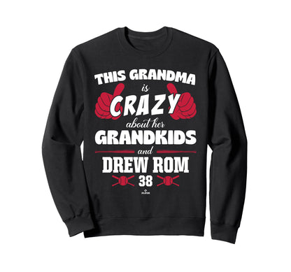 Grandma Crazy Drew Rom St Louis Sweatshirt - Minimalist Print Men Women - T-Shirt, Sweatshirt, Hoodie