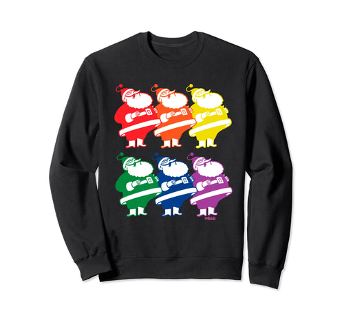 Rainbow Gay Santa Silhouette Sweatshirt - Casual Everyday Wear Men Women - T-Shirt, Sweatshirt, Hoodie