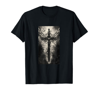 Gothic Cross Grunge Aesthetic Y2K Goth T-Shirt - Unique Graphic Unisex - T-Shirt, Sweatshirt, Hoodie