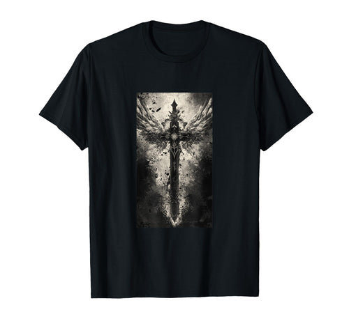 Gothic Cross Grunge Aesthetic Y2K Goth T-Shirt - Unique Graphic Unisex - T-Shirt, Sweatshirt, Hoodie