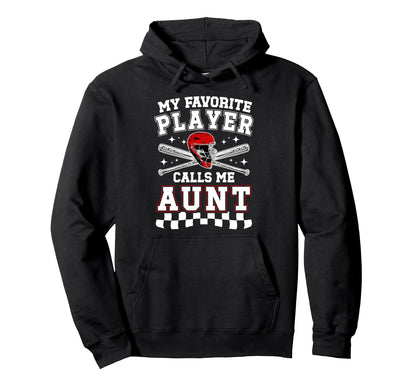 Proud Baseball Aunt Baseball Player Auntie Hoodie - Custom Art Print Unisex - T-Shirt, Sweatshirt, Hoodie