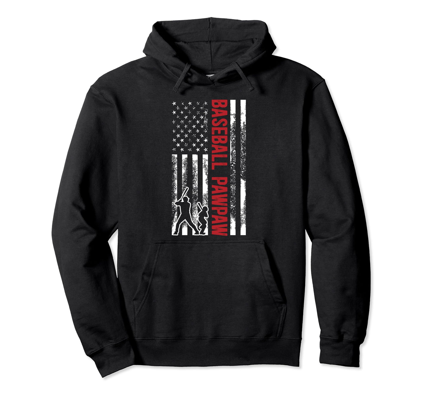 Baseball Pawpaw Us Flag Pawpaw Hoodie - Custom Art Print for Adults - T-Shirt, Sweatshirt, Hoodie