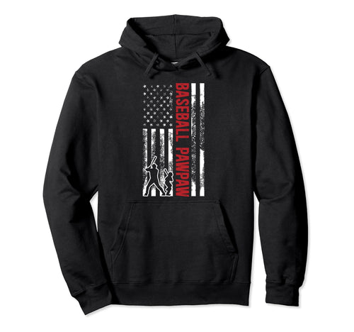 Baseball Pawpaw Us Flag Pawpaw Hoodie - Custom Art Print for Adults - T-Shirt, Sweatshirt, Hoodie