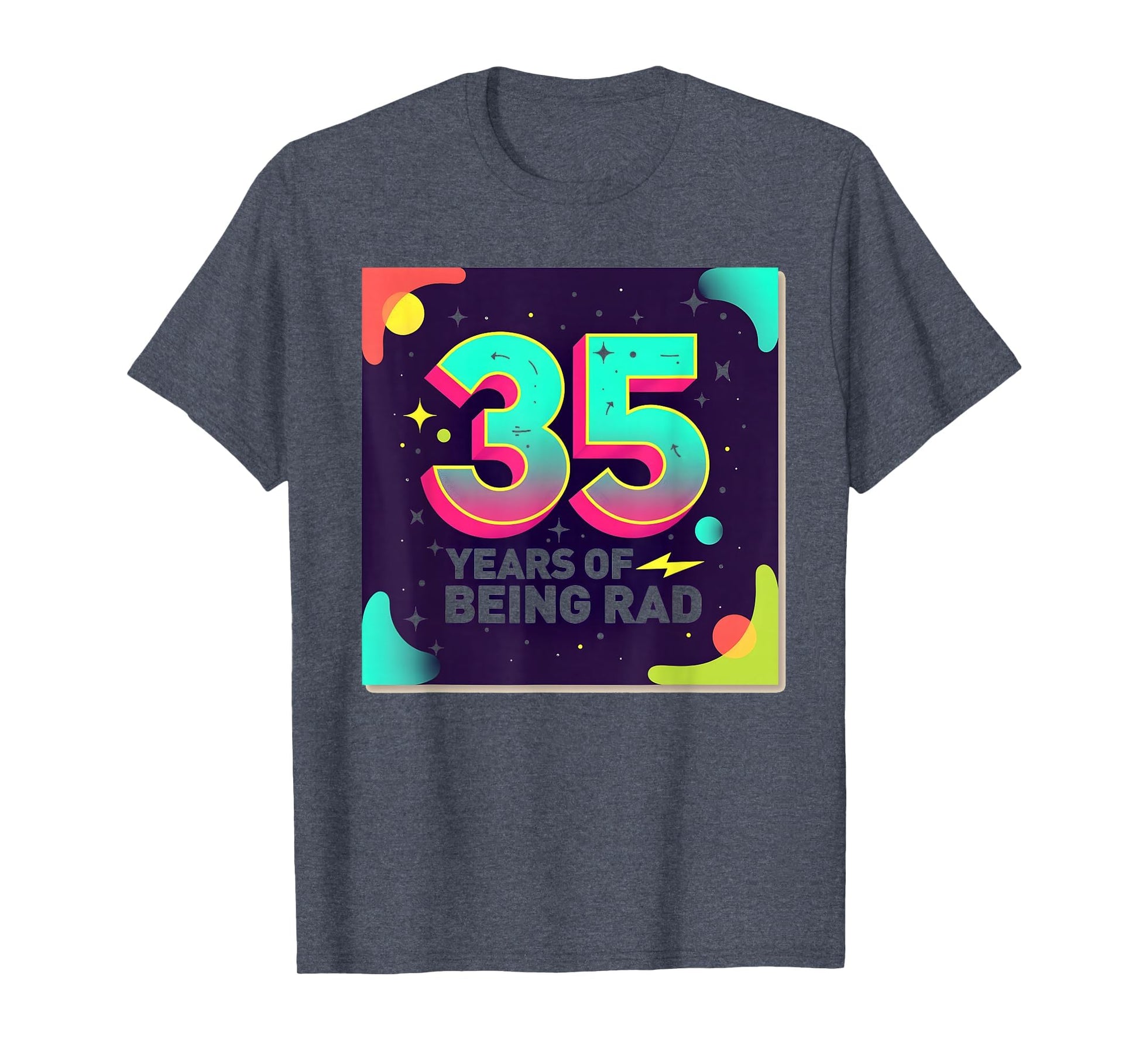 35Th Birthday Gift Rad 80S T-Shirt - Fun Novelty Design Men Women - T-Shirt, Sweatshirt, Hoodie