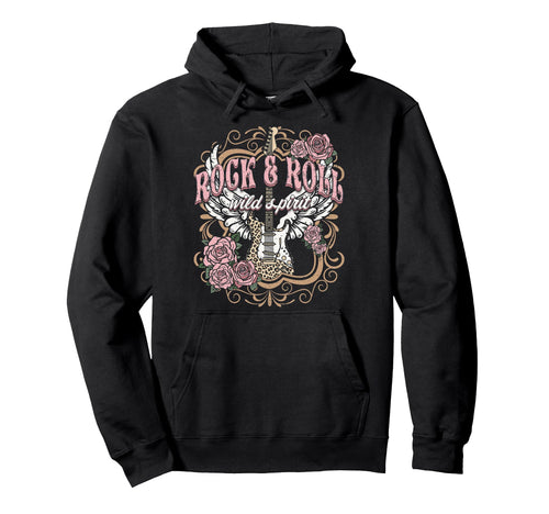 Rock And Roll Wild Spirit Boho Hoodie - Casual Everyday Wear for Adults - T-Shirt, Sweatshirt, Hoodie