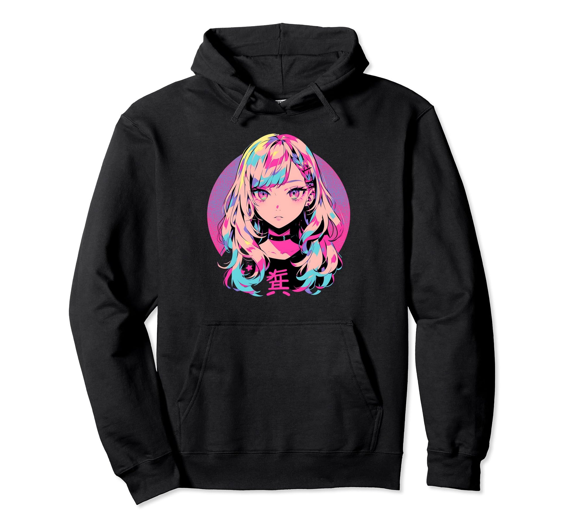 Kawaii Anime Waifu Japan Manga Rainbow Hoodie - Streetwear Style Men Women - T-Shirt, Sweatshirt, Hoodie