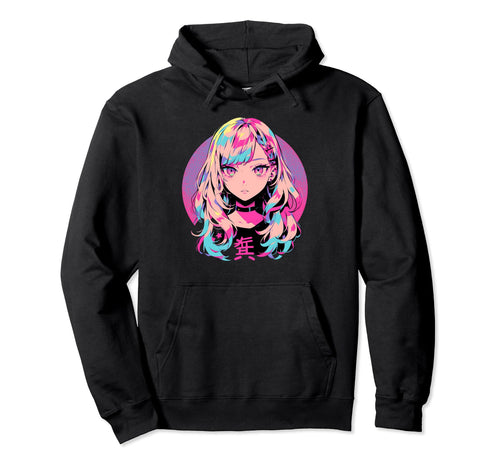 Kawaii Anime Waifu Japan Manga Rainbow Hoodie - Streetwear Style Men Women - T-Shirt, Sweatshirt, Hoodie
