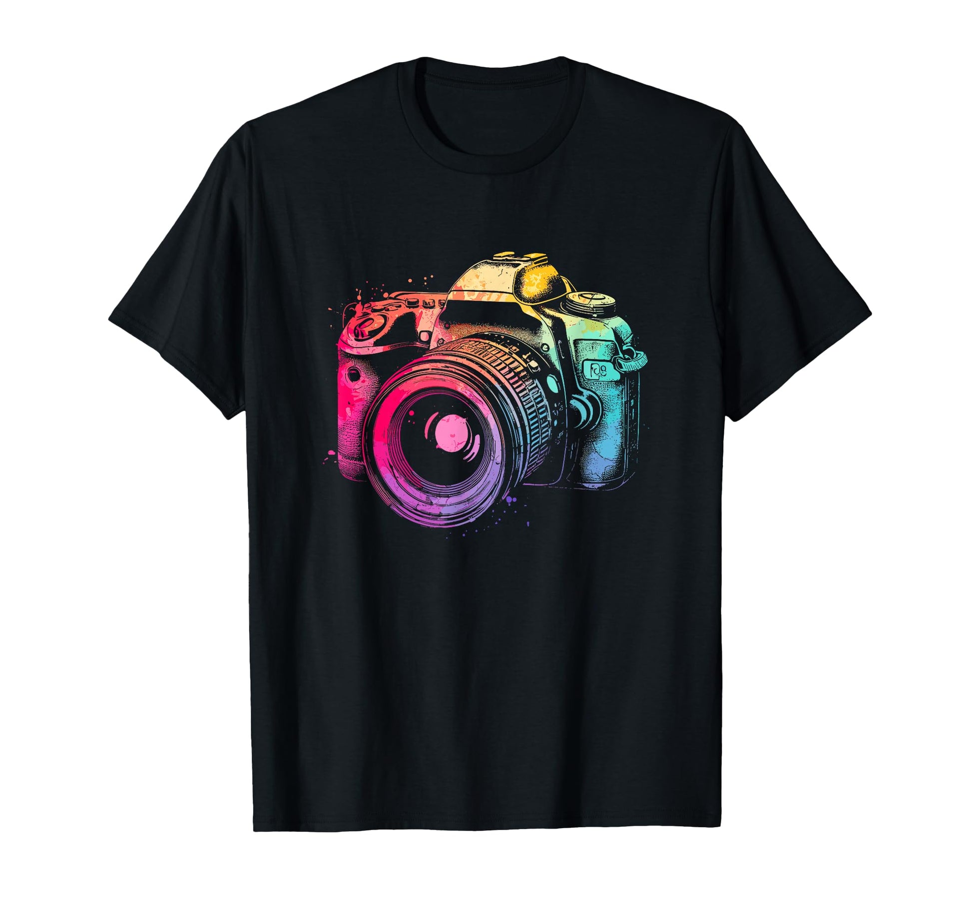 Colorful Camera Photographer Passion T-Shirt - Streetwear Style Men Women - T-Shirt, Sweatshirt, Hoodie