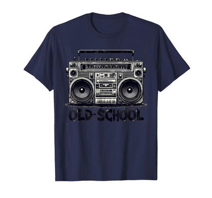 Old School 80 90S Music Lover Funny Hip T-Shirt - Custom Art Print Unisex - T-Shirt, Sweatshirt, Hoodie