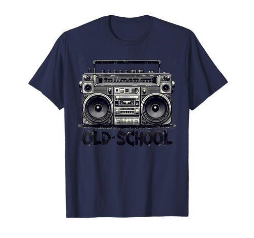 Old School 80 90S Music Lover Funny Hip T-Shirt - Custom Art Print Unisex - T-Shirt, Sweatshirt, Hoodie