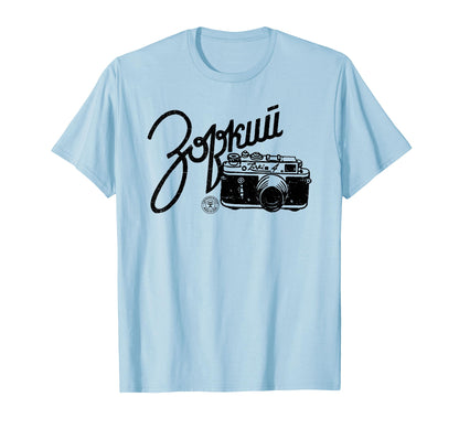 Zorki Rangefinder Ussr Soviet Distressed T-Shirt - Novelty Apparel Unisex - T-Shirt, Sweatshirt, Hoodie